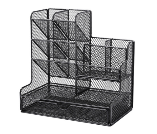 Office Supplies Organizer Container Metal Black