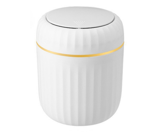 Mini Waste Bin Opening Lid Universal Elegant White