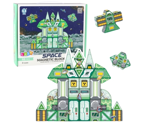 Magnetic Blocks Space Space Station 4D 66pcs