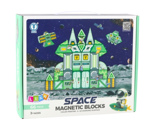 Magnetic Blocks Space Space Station 4D 66pcs