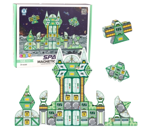 Magnetic Blocks Space Space Station 4D 108pcs