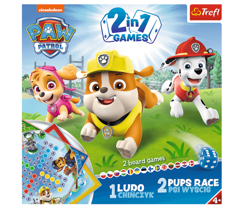 Board Game 2in1 Ludo Paw Patrol Trefl 01896