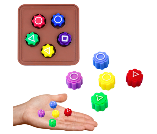 Set of 4 Squid Game Traditional Korean Games Dice Spinning Top