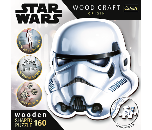 Wooden puzzle Star Wars 160 pcs. Stormtrooper Helmet Trefl 20188