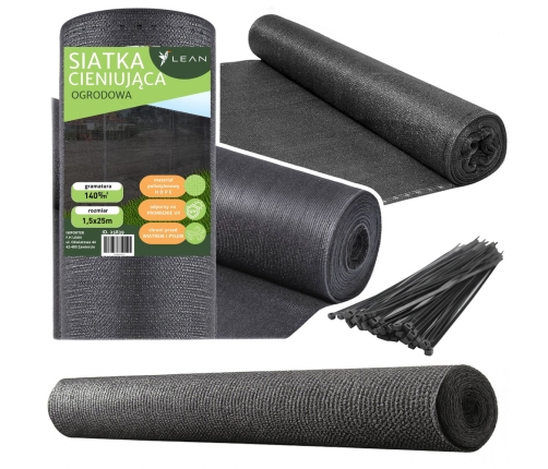 Shade Net For Fence Fence Masking Gray 1.5M 25M 140g/m²