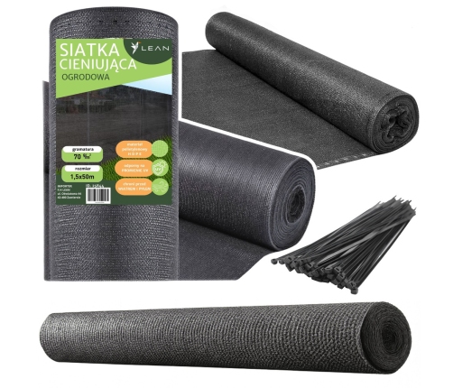 Shade Net For Fence Fence Masking Gray 1.5M 50M 70g/m²