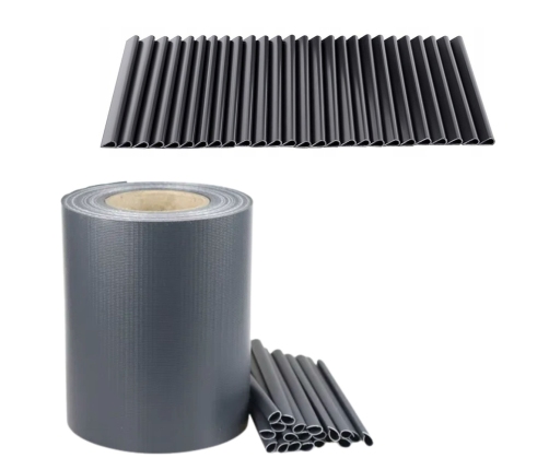 UV Protection Fence Tape 20 Clips Gray 450 g/m² 19x35m