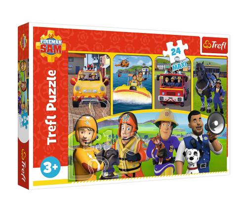 Puzzle - "24 Maxi" - Fireman Sam and Friends Trefl 14356