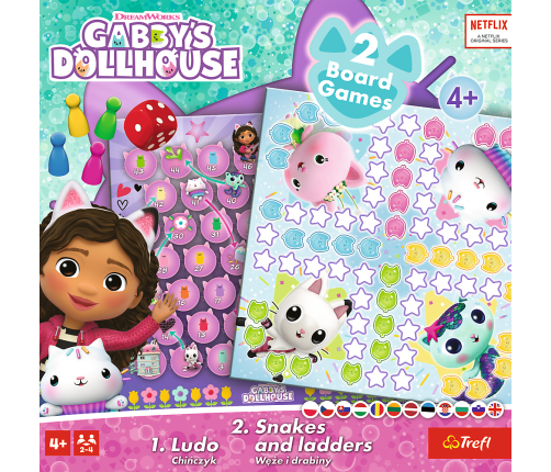 Game 2in1 Chinaman - Snakes and Ladders Gabbys Dollhouse 02590