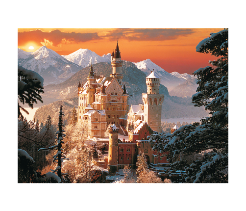 Puzzle - "3000" - Neuschwanstein Winter Castle Trefl 33025