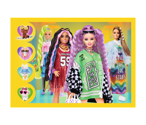 Puzzle - "4 in 1" - Happy World of Barbie Trefl 34626
