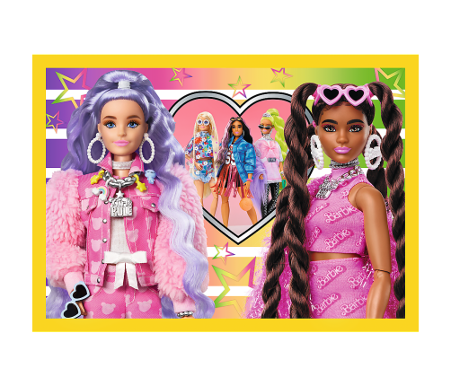 Puzzle - "4 in 1" - Happy World of Barbie Trefl 34626
