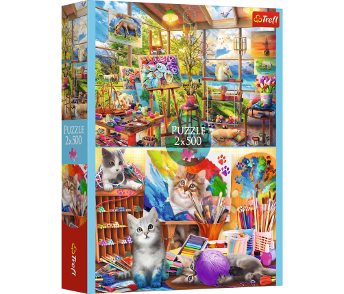 Puzzle - 2x500 - Art of painting FSC Mix 70% 37530