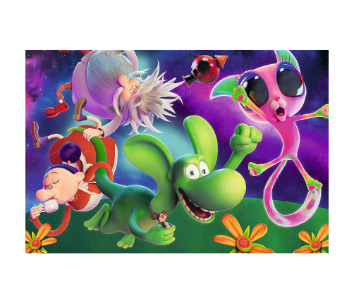 Puzzle - 100 - Diplodocus Dragon and Friends - Human Film Diplodocus Dragon 16486