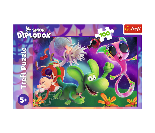 Puzzle - 100 - Diplodocus Dragon and Friends - Human Film Diplodocus Dragon 16486