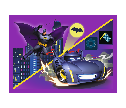 Puzzle - 4in1 - Meet Batwheels - Warner Batwheels 34658