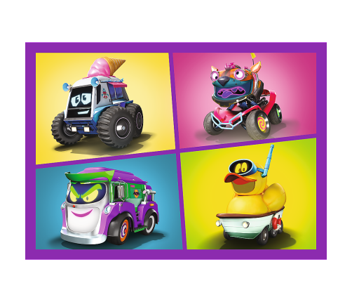 Puzzle - 4in1 - Meet Batwheels - Warner Batwheels 34658