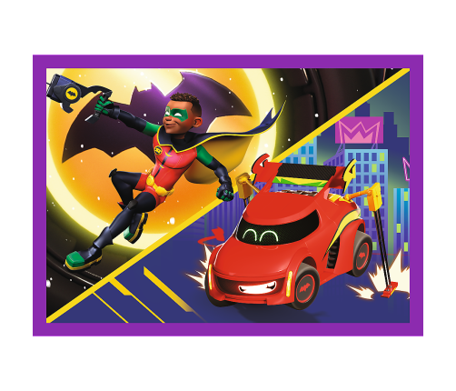 Puzzle - 4in1 - Meet Batwheels - Warner Batwheels 34658