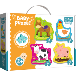 Puzzle - Baby Classic - Animals in the Country - Trefl Baby 36070