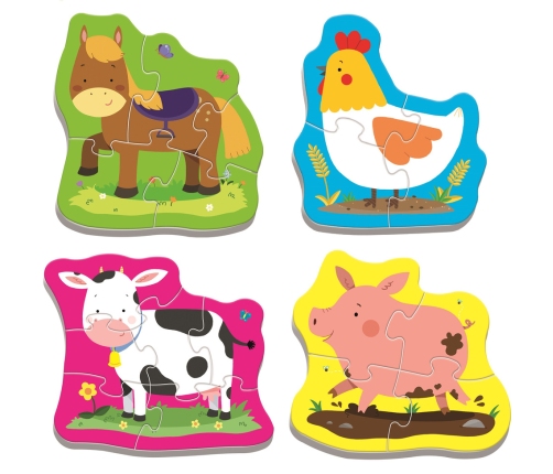 Puzzle - Baby Classic - Animals in the Country - Trefl Baby 36070
