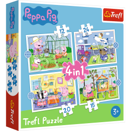 Puzzle - "4in1" - Holiday memories / Peppa Pig Trefl 34359