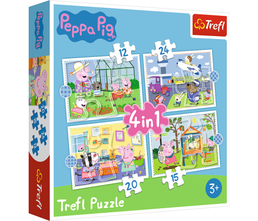 Puzzle - "4in1" - Holiday memories / Peppa Pig Trefl 34359