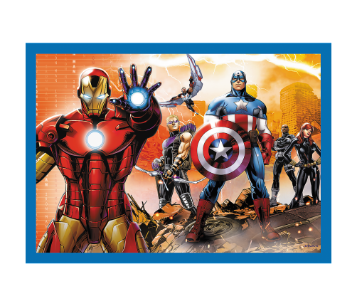 Puzzle - "4 in 1" - Brave Avengers Trefl 34386