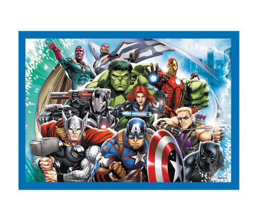 Puzzle - "4 in 1" - Brave Avengers Trefl 34386