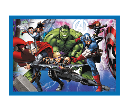 Puzzle - "4 in 1" - Brave Avengers Trefl 34386