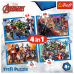 Puzzle - "4 in 1" - Brave Avengers Trefl 34386