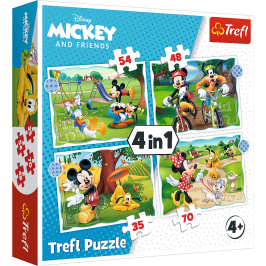 Puzzle - "4in1" - Mickey's Cool Day Trefl 34604