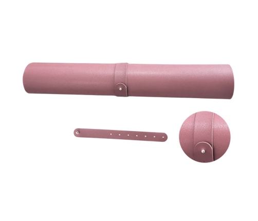 Keyboard Mouse Pad for Desk Double-Sided Eco-Leather Pink 80x40 cm