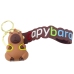 Keychain Capybara Figurine With Yellow Backpack Pendant Carabiner Ring