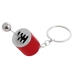 Metal Keychain Moving Gearbox Red