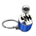 Metal Keychain Moving Gearbox Blue