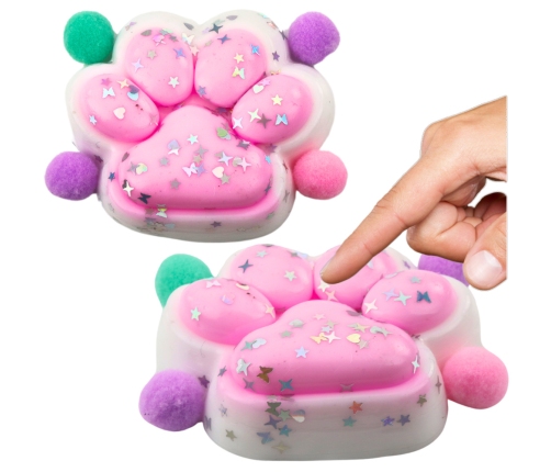 Cat Paw Anti-Stress Sensory Squishy Stars Pink