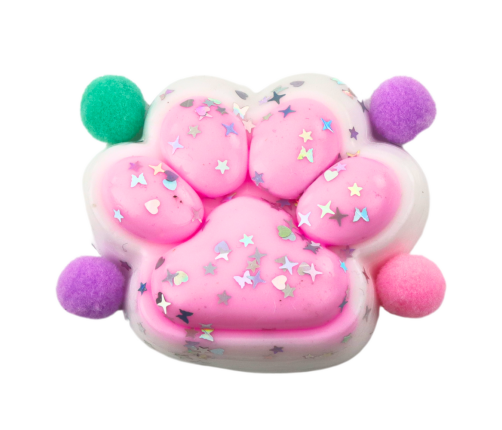 Cat Paw Anti-Stress Sensory Squishy Stars Pink
