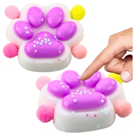 Squishy Cat Paw Anti-Stress Sensory Squishy Stars Purple Squishy Cat Paw Anti-Stress Sensory Squishy Stars Purple