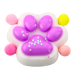Squishy Cat Paw Anti-Stress Sensory Squishy Stars Purple