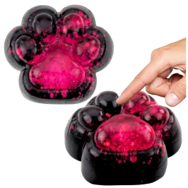 Squishy Cat Paw Anti-Stress Sensory Squishy Black Pink Glitter Squishy Cat Paw Anti-Stress Sensory Squishy Black Pink Glitter