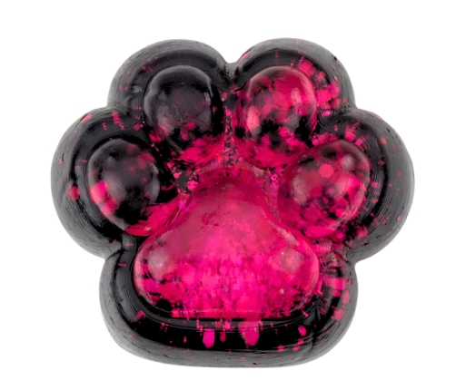 Squishy Cat Paw Anti-Stress Sensory Squishy Black Pink Glitter