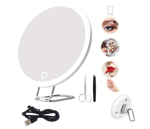 Makeup Mirror 30x Magnification 3 Lighting Modes Accessories
