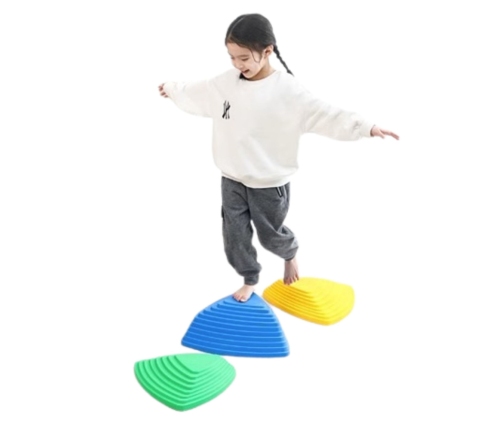 Sensory Educational Path - Colored Balance Stones, 6 pcs.