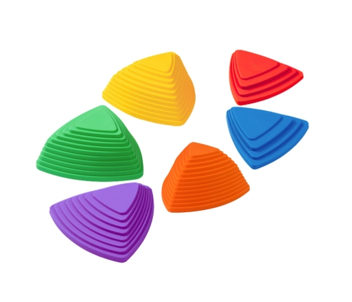 Sensory Educational Path - Colored Balance Stones, 6 pcs.