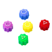 Dice For Playing Gonggi Hacele Squid Games Arcade Game Base 5pcs B
