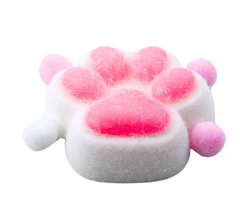 Cat Paw Squishy Anti-Stress Toy Sensory Fur Squishy White