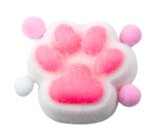Cat Paw Squishy Anti-Stress Toy Sensory Fur Squishy White