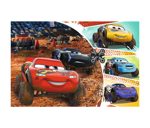 Puzzle - 60 - Lightning McQueen with friends - Disney Cars 3 17327