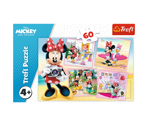 Puzzle - 60 - Lovely Minnie - Disney Minnie Trefl 17360