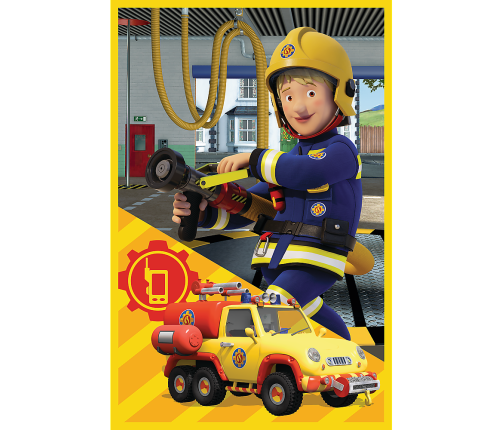 Puzzle - 3x50 - Fireman Sam Fire Station Crew Trefl 34880